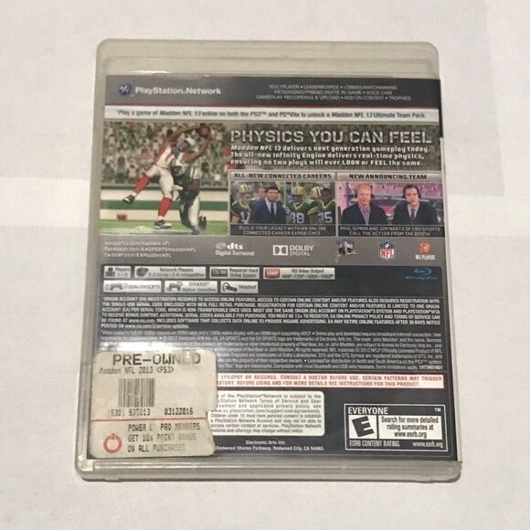 PS3 Madden NFL 13 (Mint) PlayStation 3 - Picture 2 of 4